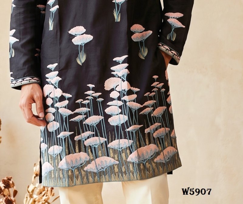 Outluk Wedding Vol 59 Silk Mens Kurta With Pajama 